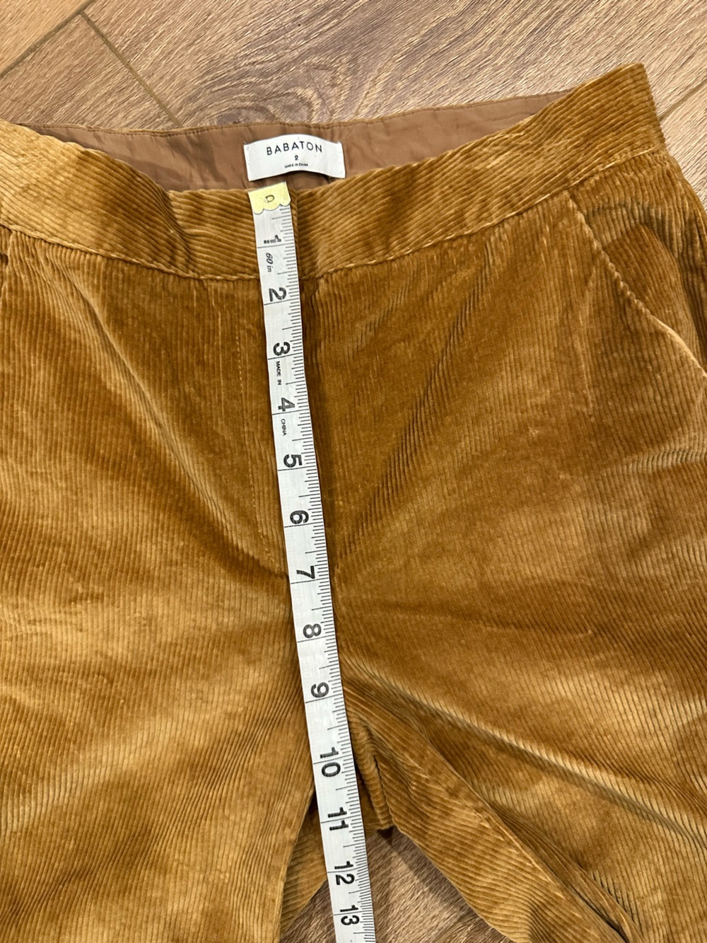 Babaton Corduroy Wide-Leg Pants in Camel size 2 - Picture 5 of 12